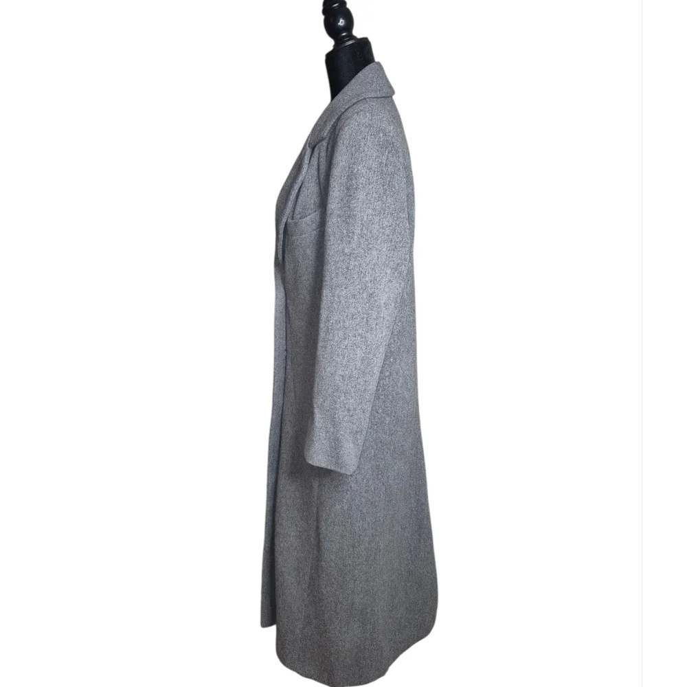 Vintage Women's Continental 100% Wool Trench Coat Jacket. Union Made In The USA. - Picture 5 of 11